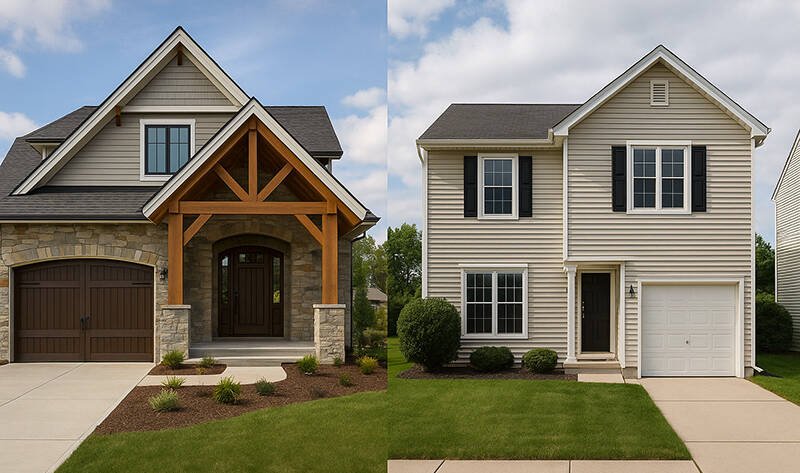 Custom Build Home vs. Regular Home
